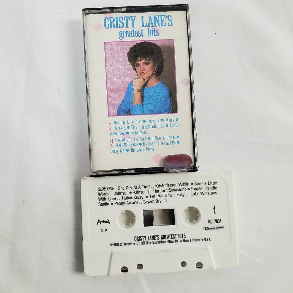 Cristy Lane Greatest Hits Cassette 1986 IGL